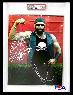 Wwe Macho Man Hand Signed 8x10 Photo Encapsulated And Certified By Psa Jsa & Bas • $2249.99