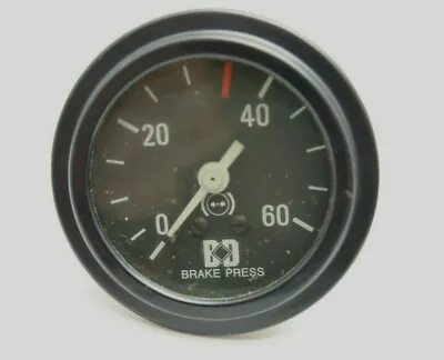 2 Inch Black Brake Pressure Gauge 0-60 PSI Datcon 103388 384-CU • $49