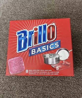 Brillo Basics Steel-Wool Soap Pads 8-ct. Boxes • $7