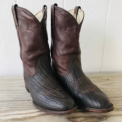 Cowtown Mens Vintage Bull Shoulder Roper Cowboy Western Boots Sz 9.5 D • $64.95