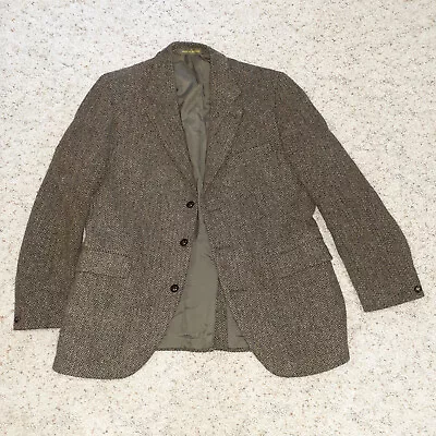 Vintage Harris Tweed Dunn And Co British Made Sport Jacket 42 • $25