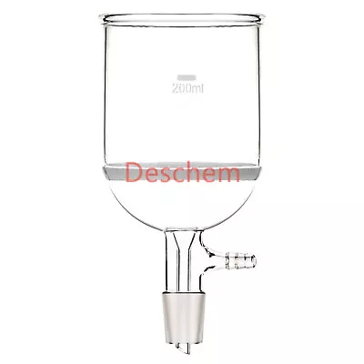 200ml24/29Glass Buchner Funnel3# Coarse Filter10mm Vacuum HoseLab Glassware • $19.99