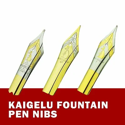 3PCS Kaigelu Fountain Pen Nibs #6 Nib EF F M For Jinhao 100 450 Wing Sung 699 • $6.64