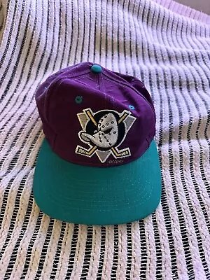Vintage Disney Mighty Ducks Snapback Hat Cap 90s • $36