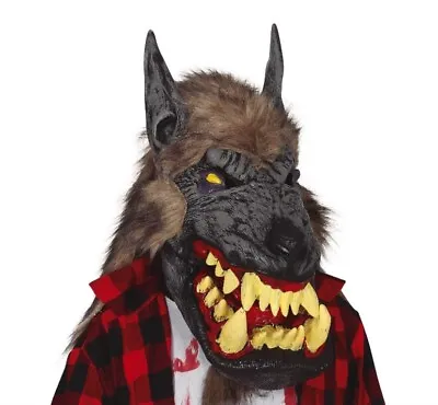 £28.99 • Buy Monster Werewolf Wolf Mask OVERSIZED Scary Evil Halloween Horror Fancy Dress