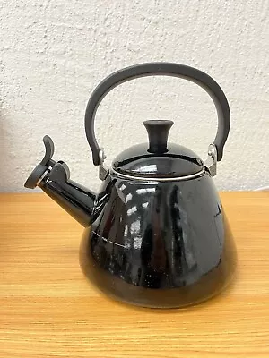Le Creuset Kone Stove-Top Kettle Onyx Black With Whistle 1.6 Litres • £60