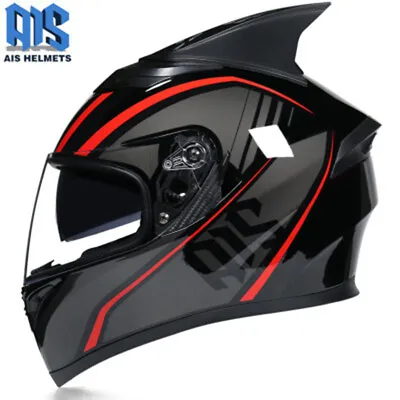 DOT Motorcycle Helmet Capacete Double Lens Full Face Sport Motocross Helmets • $89.95