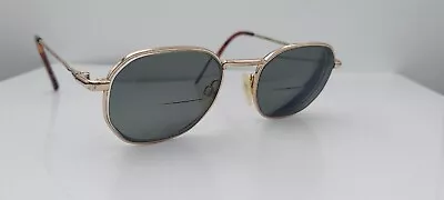 Vintage Halston H 02 Gold Oval Metal Sunglasses Hong Kong FRAMES ONLY • $20.40