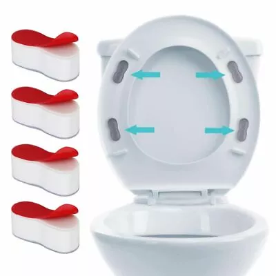 4PCS Bathroom Hardware Buffer Pad Bumpers Strong Adhesive Toilet Seats Bidet • $12.49