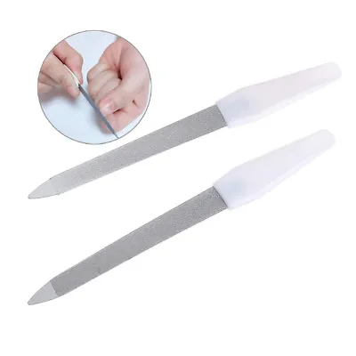 Dual Sided Stainless Steel Metal Nail Art File Buffer Manicure Pedicure Tool~FM • $1.03