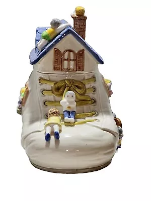 Vintage Fitz And Floyd Cookie Jar  0ld Woman Who Lived In The Shoe  1986 • $59.99