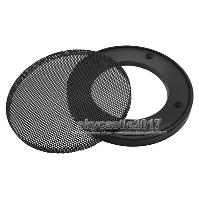 2pcs 3.5  Inch Speaker Grill Cover Decorative Circle Audio Metal Mesh Protection • $7.98