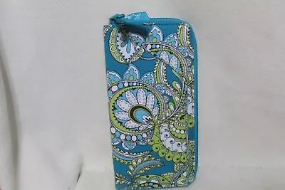 Vera Bradley Large Zip Travel Organizer Wallet~ Peacock Paisley~ 10 Inch~ New • $15.99