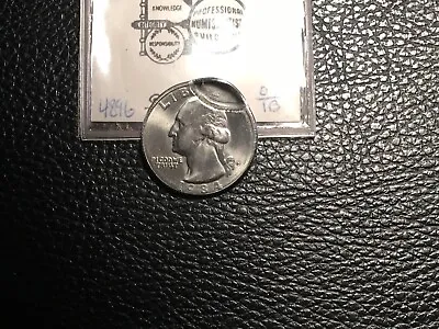 $110 • Buy 1984 Washington Quarter Error Coin 15% Brockage Coin Looks AU-Unc