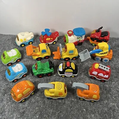 Vtech Go Go Smart Wheels Lot 16 Cars Fire Police Tow Construction Train And More • $40
