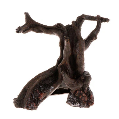 $13.28 • Buy Aquarium Resin Driftwood Tree Trunk Decoration Hideout Fish Tank Accessories
