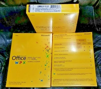Microsoft Office:mac 2011 Home&StudentSealed Retail BoxSKU GZA-00267Key Card • $139.99