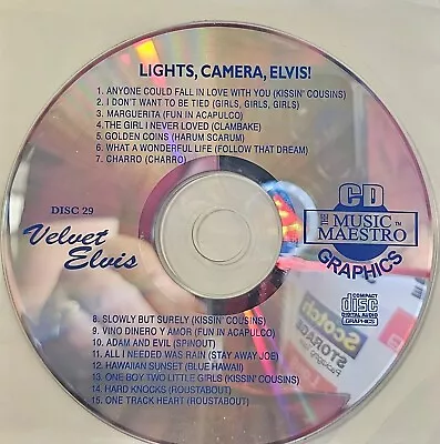 29 Elvis Velvet Music Maestro Karaoke Cdg • $9.99