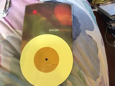 Pearl Jam Light Years Yellow Lemon Coloured Colored Picture Cover 7” Vinyl Rare • $40