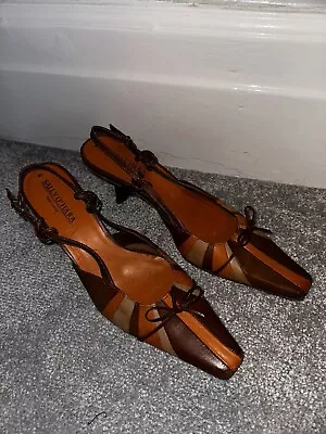 SALLY O’Hara Slingback Shoes - Multicolour- Size 7 - Very Stylish • £20