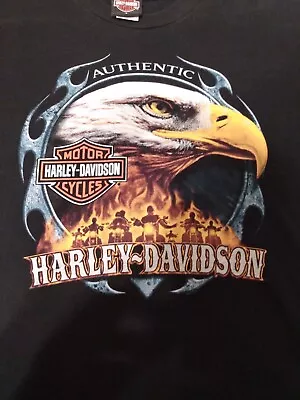 $24.99 • Buy 🇺🇸 HD Harley Davidson Motorcycle Screaming Eagle Shirt - Size Large -  FREE SH