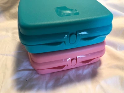 $8 • Buy Tupperware Sandwich Keeper Lunch Box Sandwhich Storage  Container New