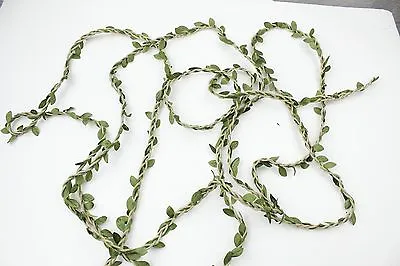 £1.99 • Buy 1m Vine Leaf Knotted Hessian Twine Wedding Decor Craft [BUY 3 GET 3 FREE]