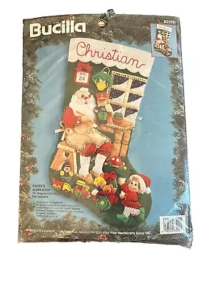 Bucilla Christmas Stocking Craft Kit 1994 Santa’s Workshop Elf 83200 VINTAGE • $34.99