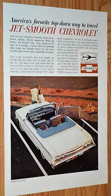 ★1962 Chevy Impala Ss Convertible Original Vintage Advertisement Print Ad 62 • $11.99