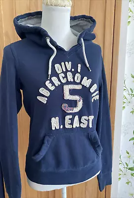 Abercrombie & Fitch Blue Hoodie In Size M- Armpit To Armpit 20 Inches • £0.99