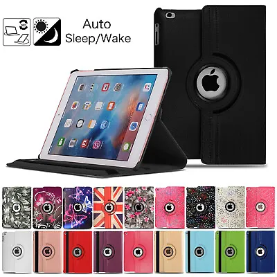 £2.99 • Buy Case For IPad 2 3 4 Air Mini 9.7 10.2 11 12.9 Leather Flip 360 Smart Stand Cover