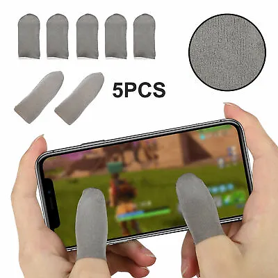 $3.09 • Buy 5Pcs Screen PUBG Gaming Finger Sleeve Game Controller Mobile Sweatproof Gloves