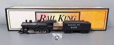 MTH 30-1136-0 O Gauge Santa Fe Steam Locomotive And Tender #605 LN/Box • $141.39