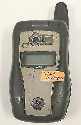 Motorola I Series I580 - Black & Gray ( Nextel ) Rare IDEN PTT Flip Phone - READ • $39.94