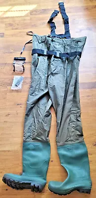 FISHINGSIR Fishing Waders For Men With Boots Womens Chest Waders Size 12  • $19.99