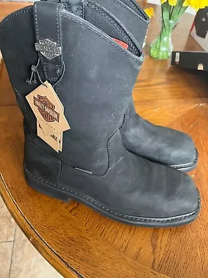 Harley-Davidson Black Size 10 Altman Motorcycle Boots D93563 EH Composite Toe • $125