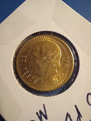 1917 10 Peso Gold Coin • $650