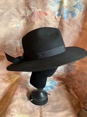 Jack Murphy Ladies Fedora Black Wool Hat Country Shooting Outdoor Size XS • £25