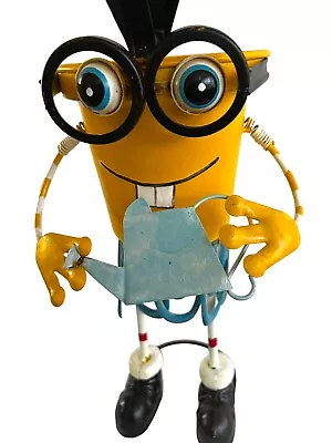 Unique Minion Kevin Metal Yard Art Pot Holder • $12.95