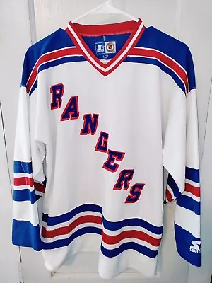 Vintage 90s Starter NHL New York Rangers Hockey Jersey Size Youth L/XL  • $30