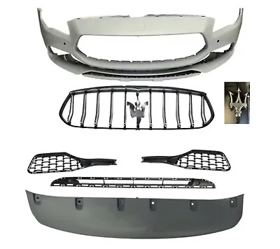 2017-2023 Maserati Quattroporte S Front Bumper Cover + Grilles Upper & Lower Set • $1699.99