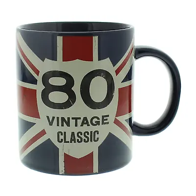 80th Birthday Gift - Union Jack Mug Vintage Style • £5.99