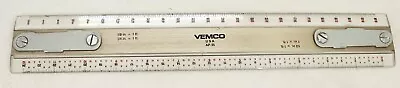 VEMCO AP35.   12  Drafting Machine Scale  BEAUTIFUL Condition. ALUMINUM CENTER! • $115