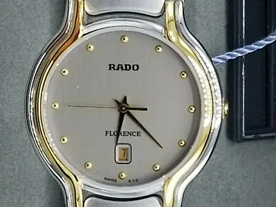 Rado Florence 129.3644.4 Grey Dial Date Two Tone Unisex Brand New • £355