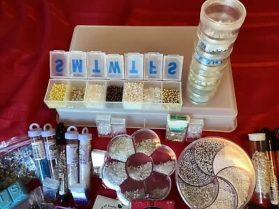 HUGE Lot Of Beads/Jewelry Making Supplies - Check Out The Photos! • $20