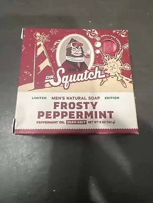Dr. Squatch Frosty Peppermint Limited Edition Soap  Cold Process Natural Oil • £11.56