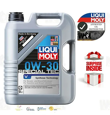 £17.99 • Buy SAE 0W-30 Volvo Fully Synthetic Engine Oil Special V ACEA A5/B5 Liqui Moly 2853