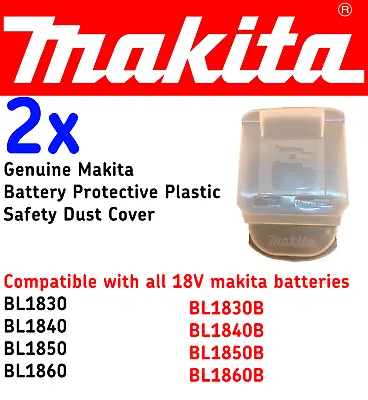 2 Pcs Genuine Makita XGT 40V Battery Terminal Protector Cover • £5.99