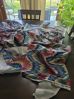 Vintage Waverly Schumacher Ford Flamestitch Henry Ford Museum Fabric Scraps Lot • $49.99