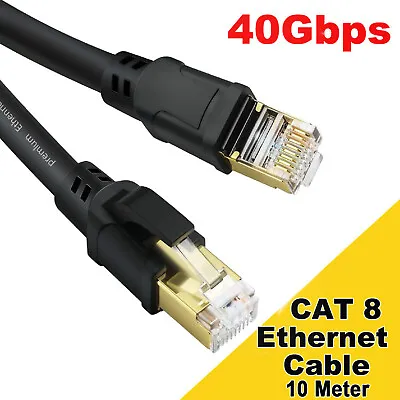 10M PREMIUM Ethernet Cable CAT 8 40Gbps Super High Speed LAN Network Cord Gaming • $28.49